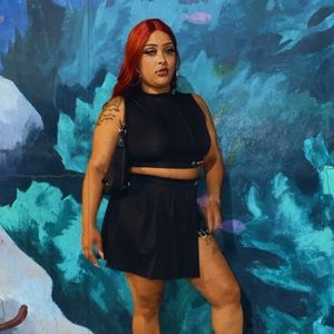 Black large two piece “Unbuckle me set” available